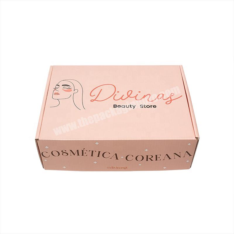 Luxury SingleDouble Side Printing Shipping Box Corrugated Cosmetic Packaging Box Custom Paper boxes