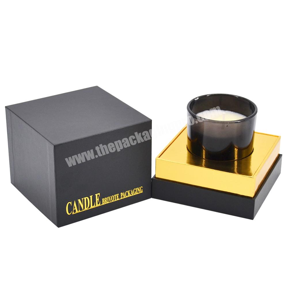 Luxury custom christmas gift candle jars with lid and boxes packaging gift set candle box packaging christmas gift candle boxes