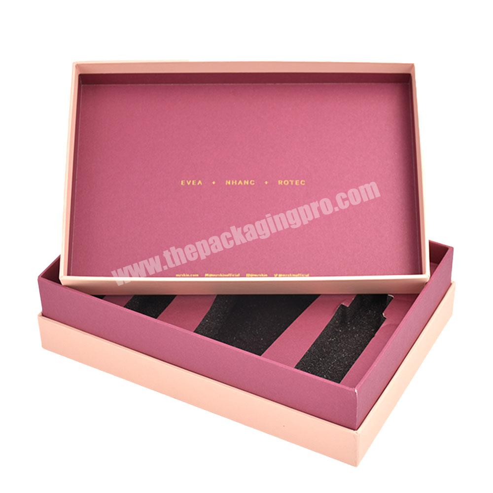 Luxury custom printed cosmetic cardboard perfume sample box high quality cardboard gift box women christmas essential oil box