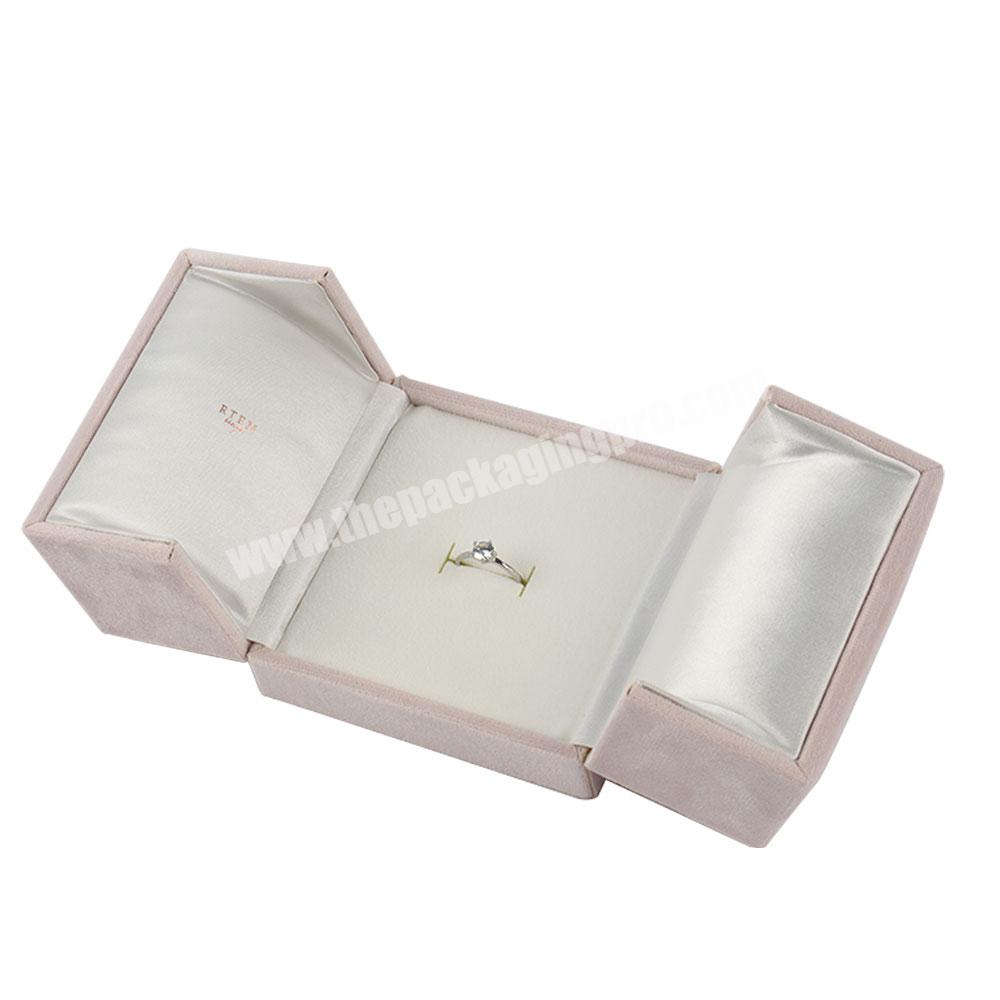 Luxury Customization Jewelry Box Magnetic Packaging Velvet Fine Jewelry Logo Packaging Boxes Travel Jewelry Box Organizer