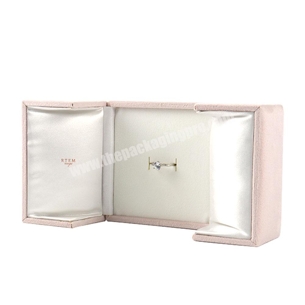 Luxury customization jewelry box magnetic packaging velvet fine jewelry logo packaging boxes travel jewelry box organizer