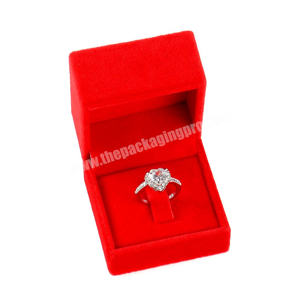 Luxury eco friendly portable small jewelry box gift packaging wedding ring necklace jewelry boxes with logo custom jewelry box