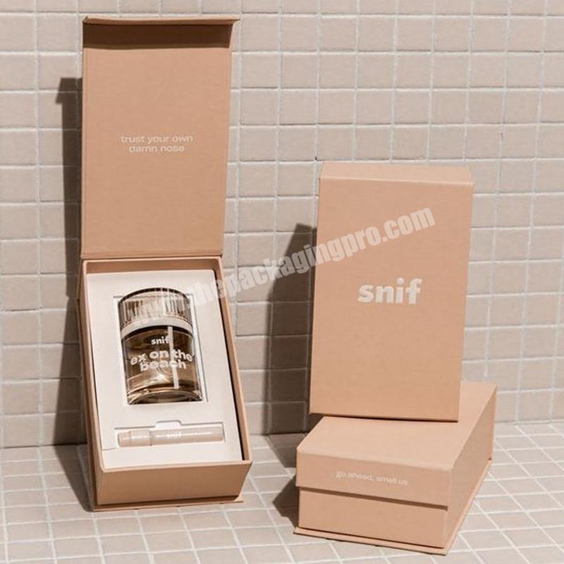 Luxury empty perfume eco friendly paper gift box set perfume oil bottle packaging box customized 100ml perfume box packaging