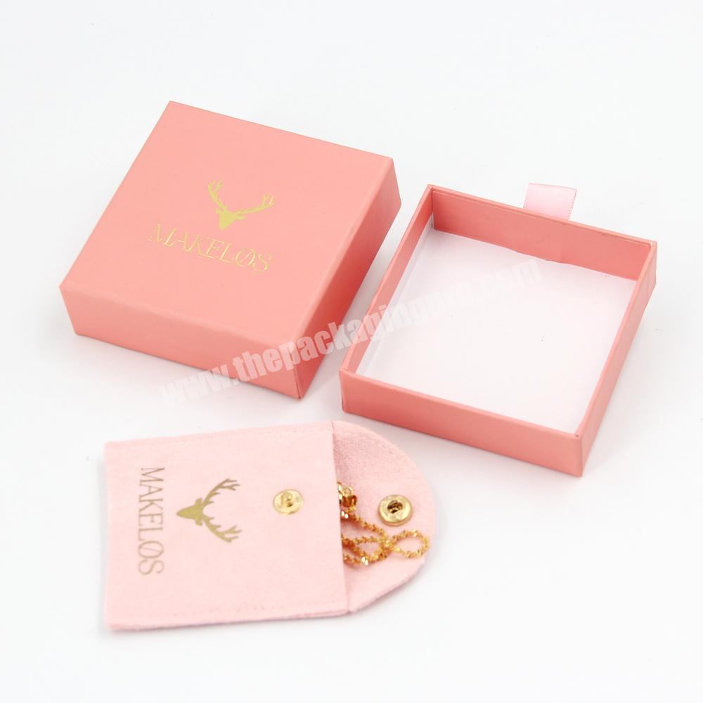 Luxury engagement ring jewelry packaging box pull out jewelry packaging pouch and box ring necklace gift packaging jewelry boxes