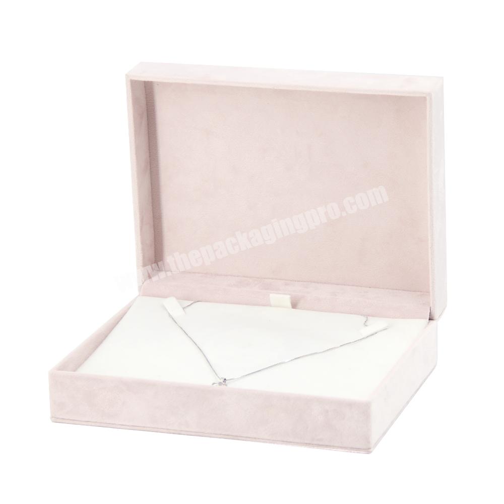 Luxury wedding velvet travel jewelry box packaging necklace gift display jewelry box with pouch custom logo jewelry travel box