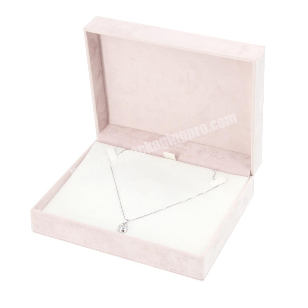 Luxury wedding velvet travel jewelry box packaging necklace gift display jewelry box with pouch custom logo jewelry travel box