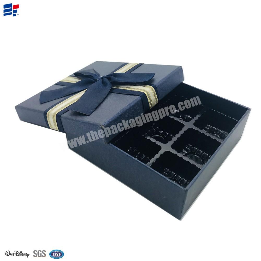 Manufacture Customized Logo Printed Coloring Paper Boxes with Dividers for Dessert Packaging