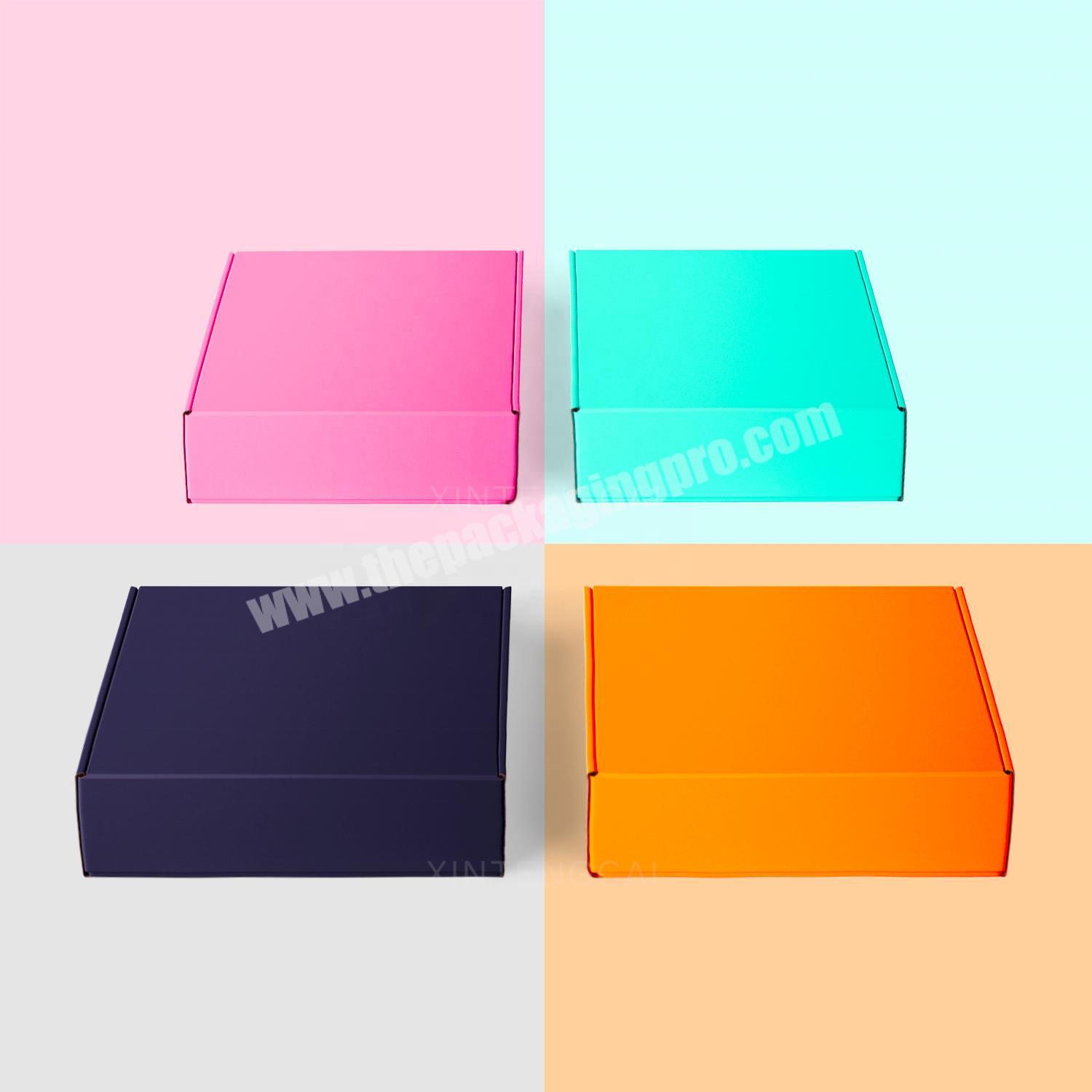 Mixed Color Free Design Custom Logo Mailer Shipping Gift Paper Boxes, Corrugated Packing Cajas Eyelash Packaging Boxes