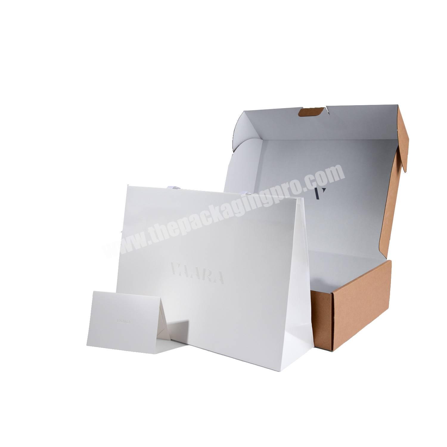 New Arrival Fo Simple Elegant Folding Product Packaging Design For Luxury Gift Paper Bag Tube Package Box Customized Design