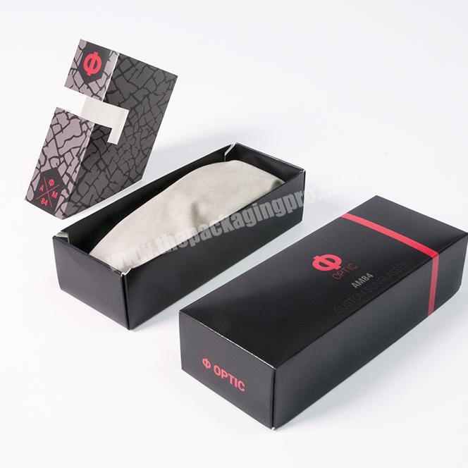 New Arrival Fo Simple Elegant Folding Sunglasses Box Caixa De Roupas Container Packaging Box On Sale
