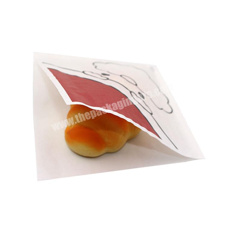 New Arrival Functional Ome Service Disposable Custom Oil-proof Printed Paper Bag Bread Kraft Paper Bag