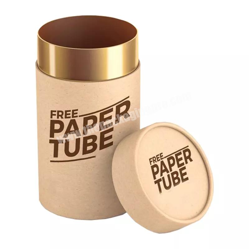 Packing Tube Cardboard Paper Jar Cosmetics Tube White Kraft Paper Tube