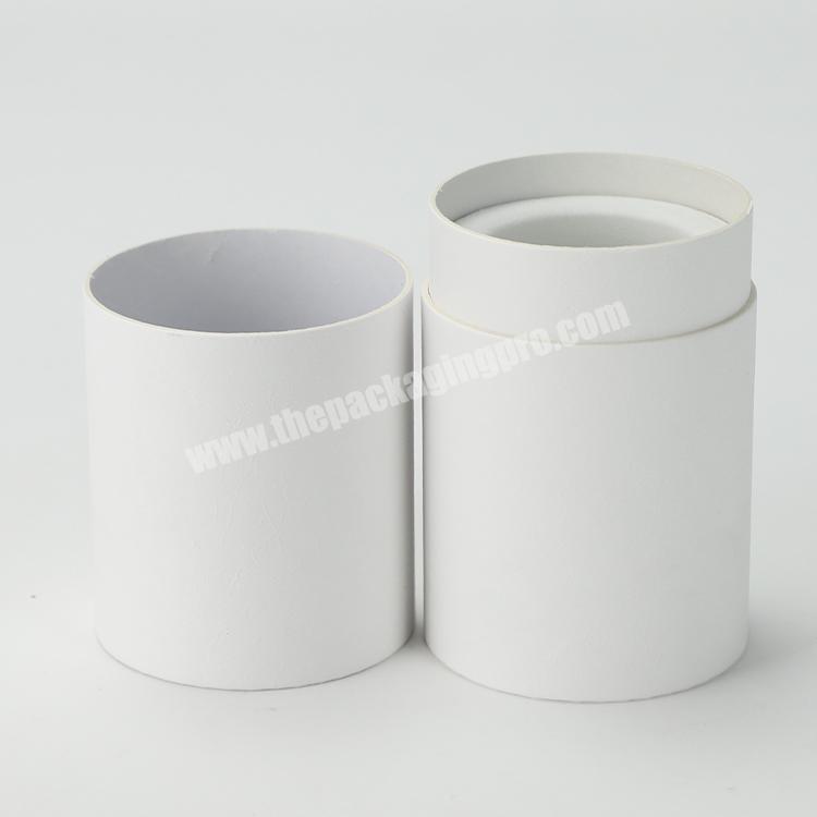 Plain White Box Personality Desgin Cylinder Cosmetic Essential Oils Skincare Eyeliner Cardboard Round paper tube packaging box