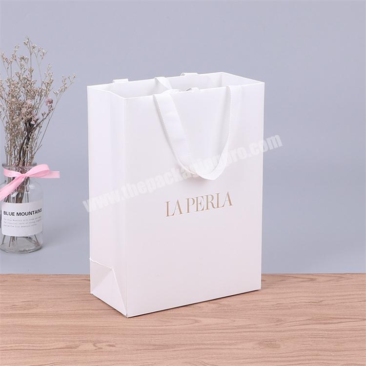 Private Label Elegant Luxury Textured Boutique Jewelry Gift Wrapping Carrier Shopping Paper Bags