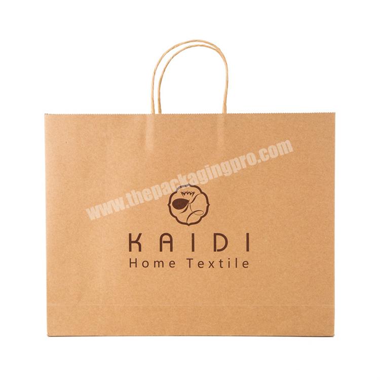 Prompt Delivery Eco Friendly Printed Clothes Shoes Retail Shopping Tote Kraft Paper Bag