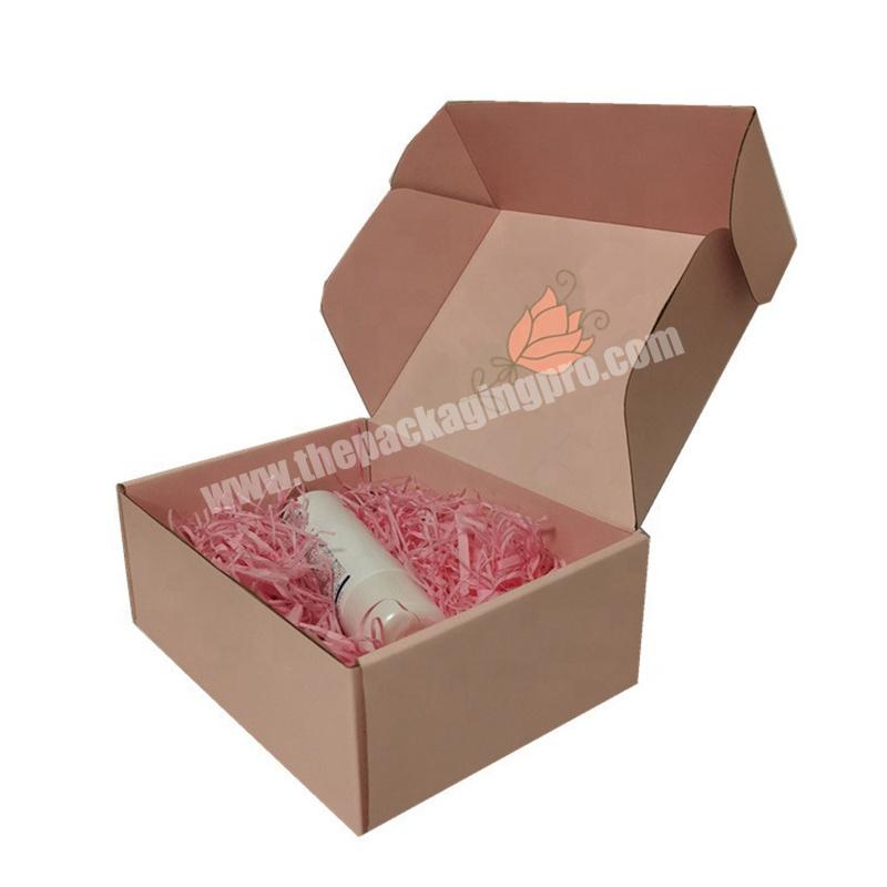 Ready to Ship Brown Clothes Clothing Packaging Boxes Custom Hard E Commerce Kraft Shipping Mailer Box