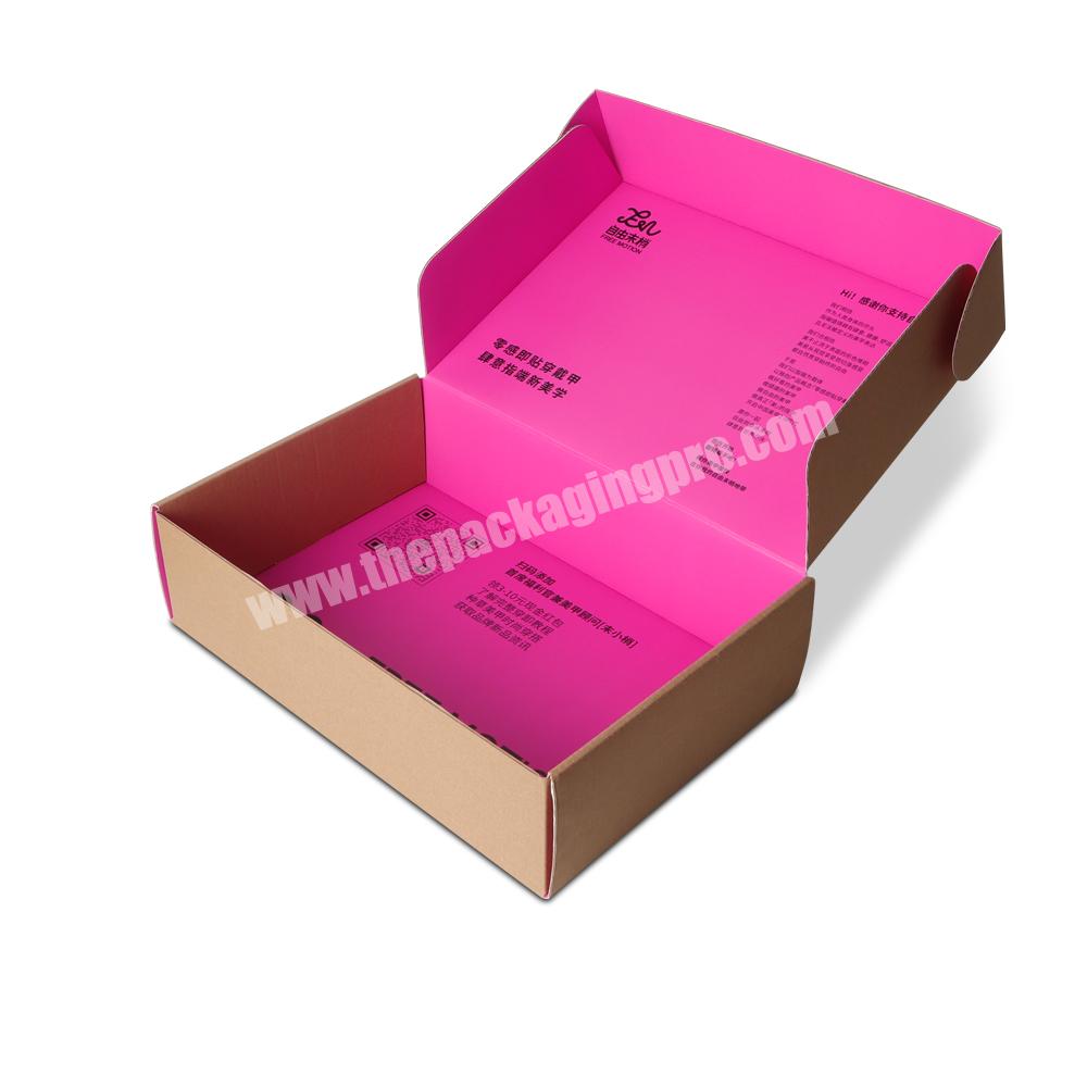Recyclable Material Custom Printed Logo High Quality  Corrugated Shipping Mailing  Cardboard Packaging Paper clothes Box