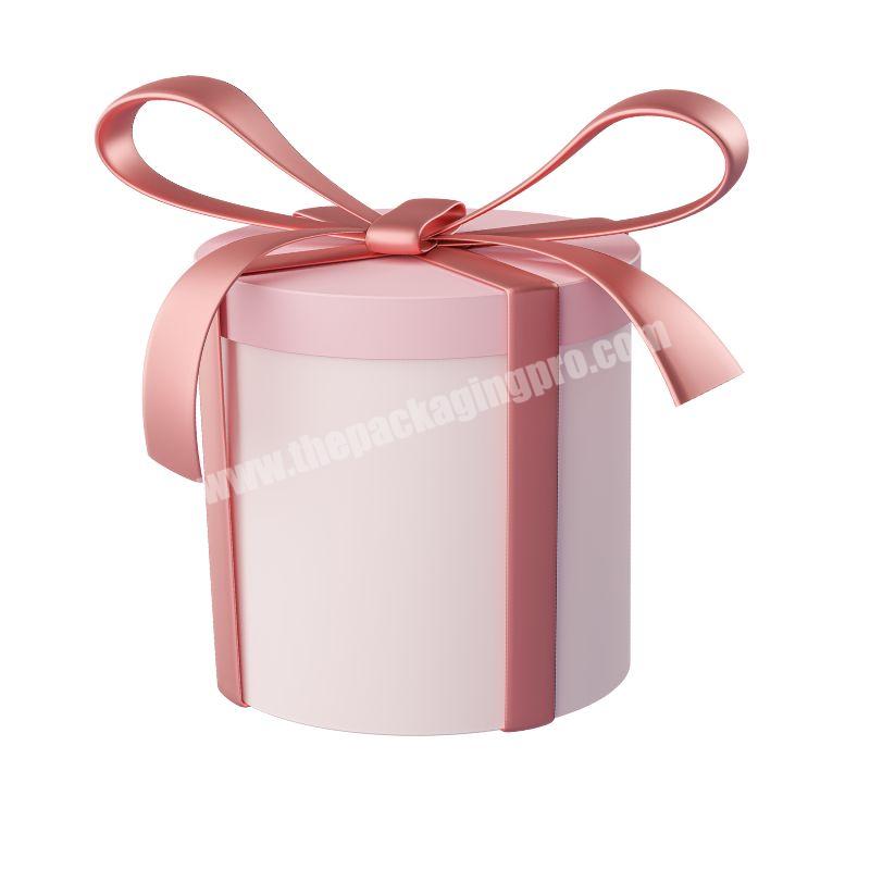Rose soap packaging paper round hat round flower gift box for bouquets