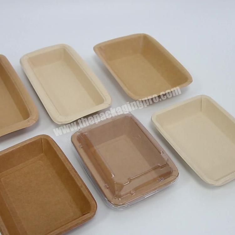 Disposable Food Container Waterproof Grease Proof Kraft Paper Soup