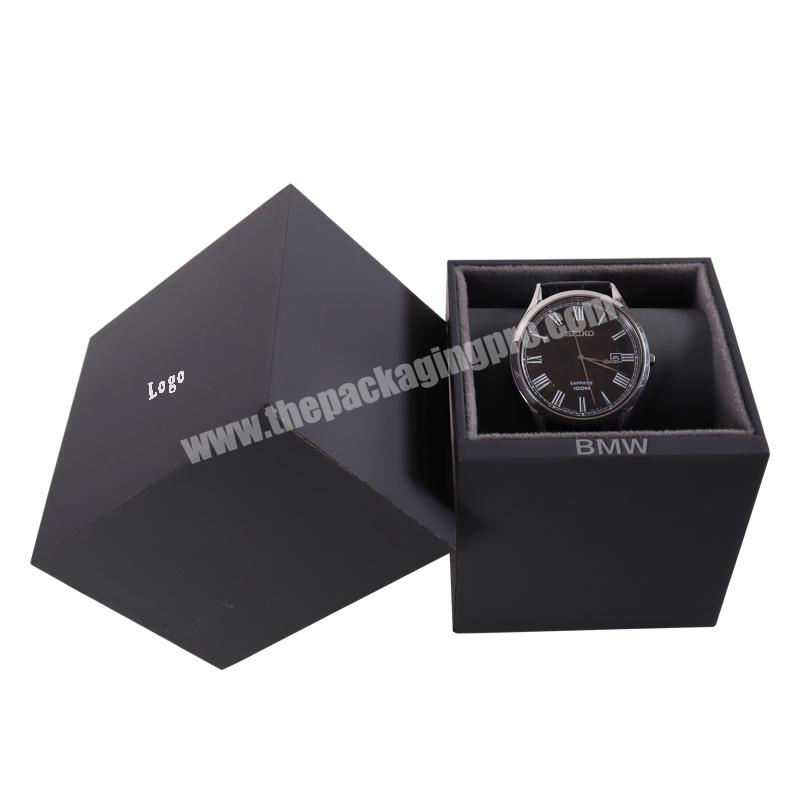 Wholesale Custom Black Cardboard Watch Gift Box Packaging