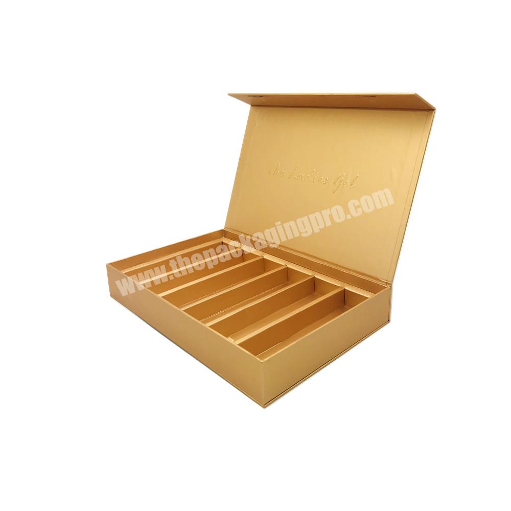 Wholesale Custom Logo Laminated Custom Printing Folding Magnetic Cosmetic Wrapping Paper Gift Box