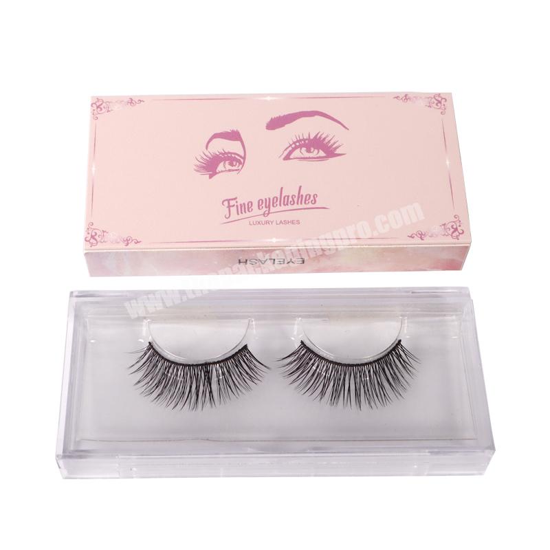 Wholesale Custom Luxury Empty Private Label Pink Eyelashes Magnetic Box For Package