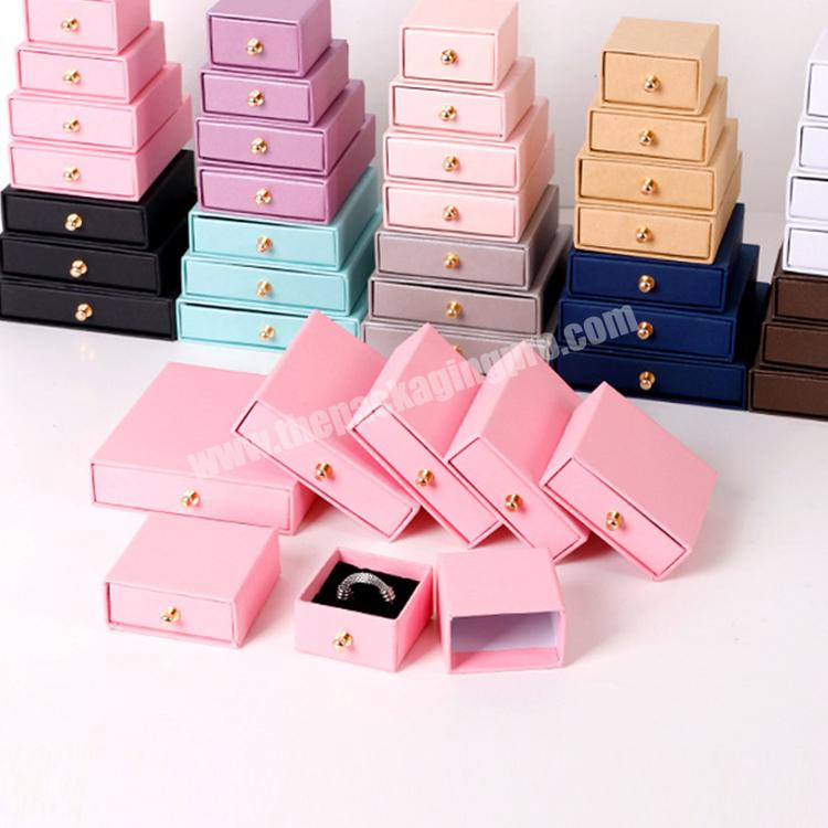 Wholesale Custom Printed Ring Earring Cosmetic Marble Jewelry Paper Storage Packaging Gift Box With Bow