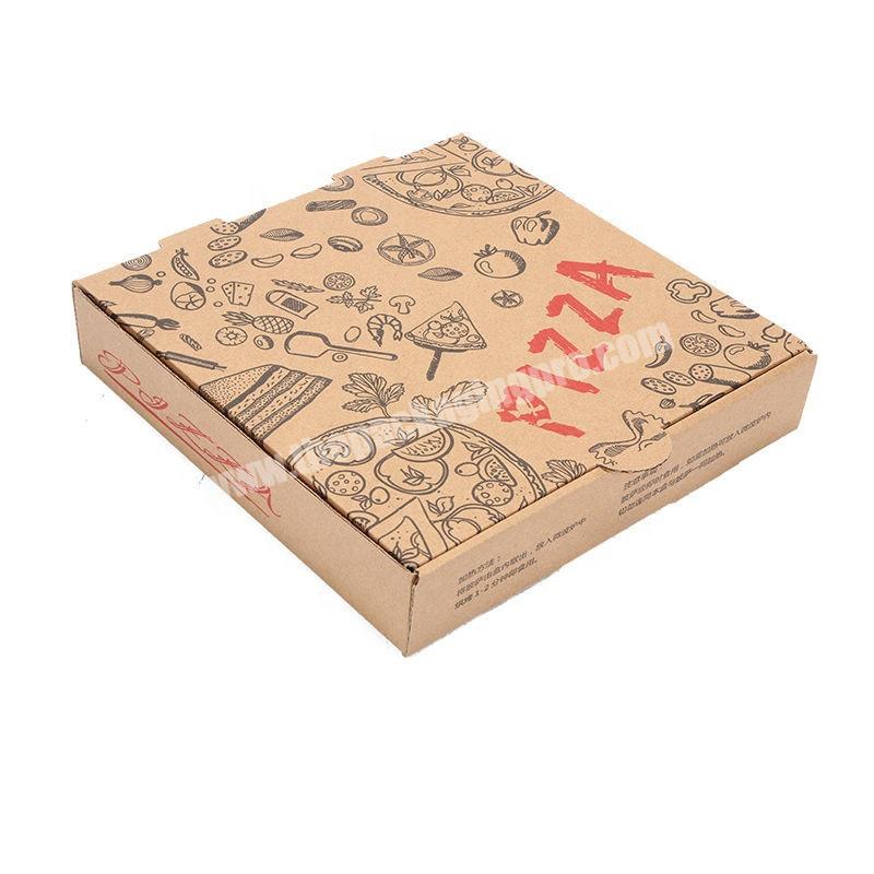 Wholesale Design Recycled Pizza Corrugated Paper Package Box with Logo