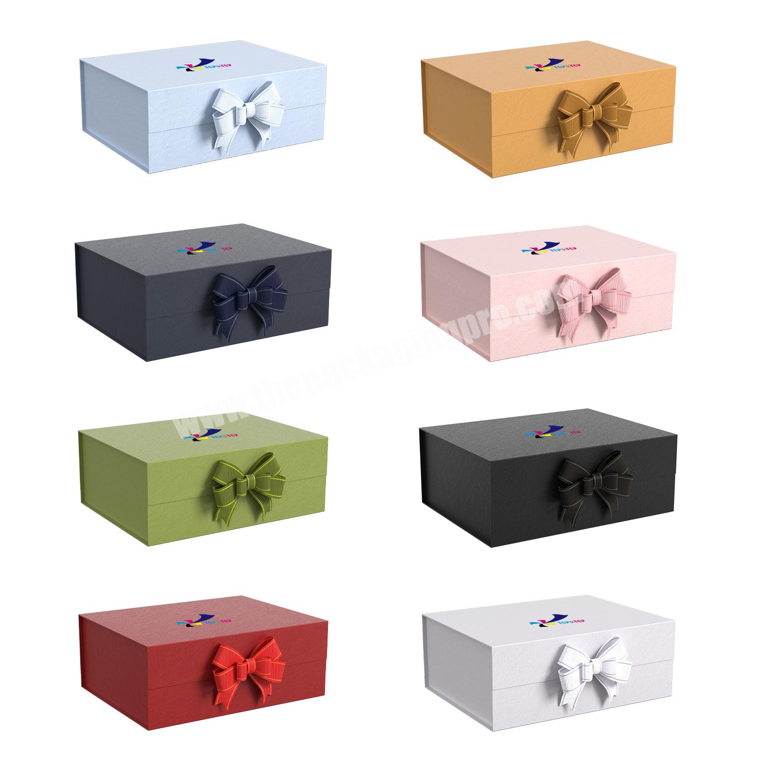 Wholesale Happy Birthday fold Cardboard Magnetic Foldable Lingerie Clothes Shoe Shipping gift box Folding Paper Packaging box