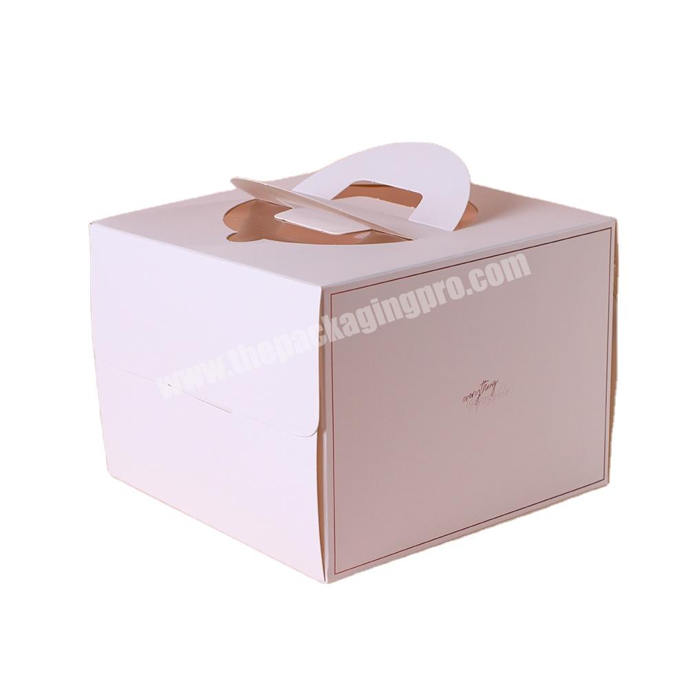 Wholesale Kraft Paper Packaging Clear Wedding Tall Cake Box Sri Lanka 10x10x4 With Handle