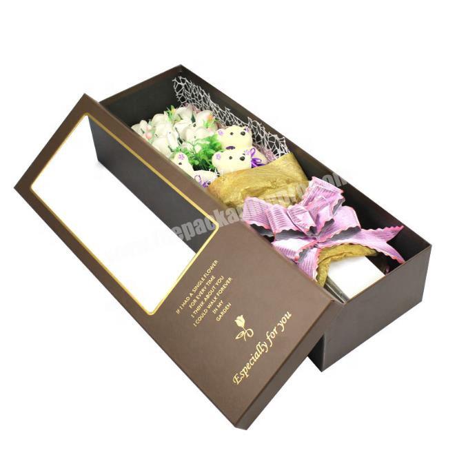 Wholesale Luxury Flower Packaging Gift Box Supplier with Rose Coated Paper High Quality Paper Packing Box China