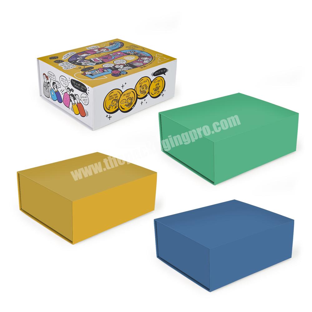 Wholesale Luxury Magnetic Lid Custom Logo Printing Folding Rigid Packaging Gift Box
