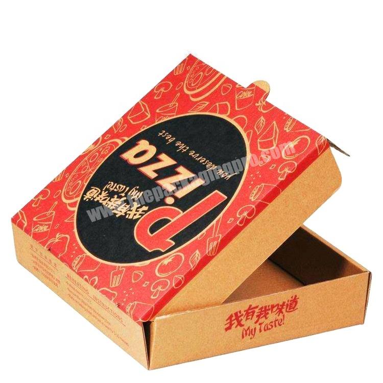 Wholesale Top Quality Cheap Custom Logo Portable Reusable Corrugated Delivery Pizza Box