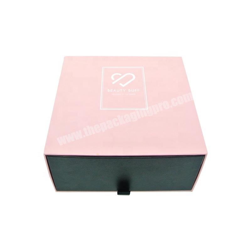 Wholesale Unique Luxury Custom Logo Slide Rigid Cardboard Paper Gift Drawer Jewelry Packaging Box