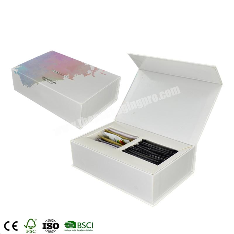 Wholesale White Printed Logo Customize Cardboard Box Packaging Magnetic Paper Gift Boxes