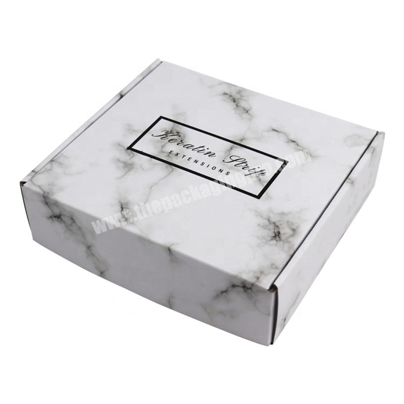 Wholesale recyclable corrugated paper foldable personalized custom logo printable shipping boxes mail boxes