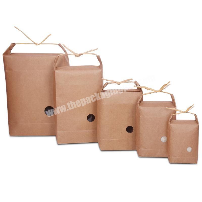 Wintop OEM Upright TaiWan Japanese Recycled Kraft Paper Bag With Window