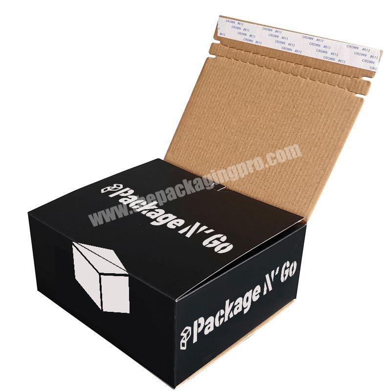 Zip Lock Postage Box Zipper Closure Mailing Shipping Boxes Mail Box Carton With Self-Adhesive Zip