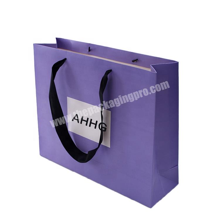 custom logo boutique business card printing gift bags eco friendly clothes packaging shopping bags with handle