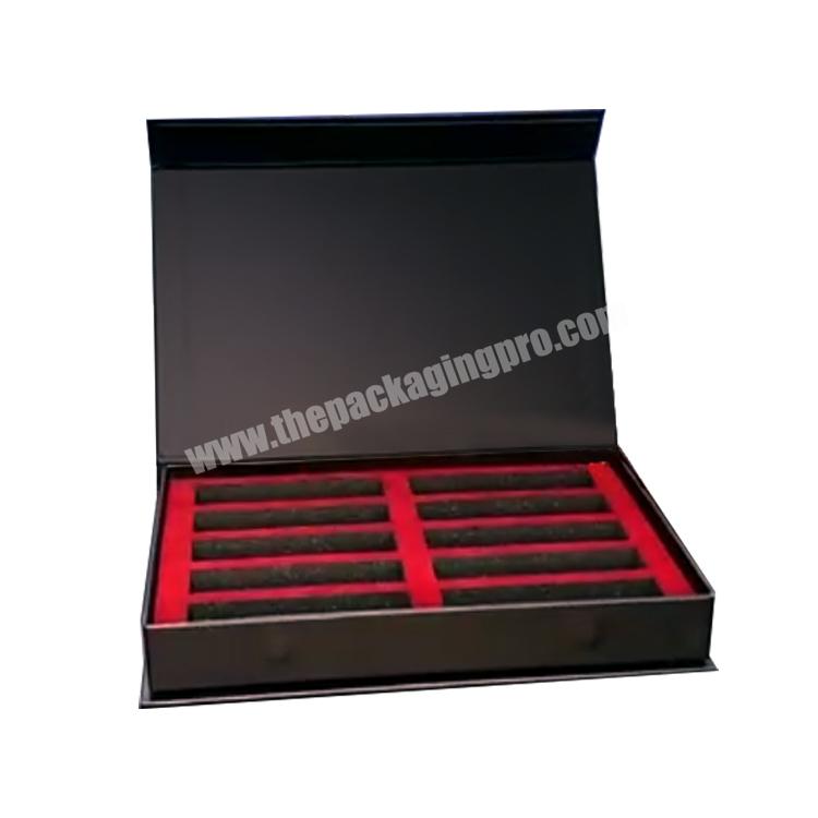 custom logo magnetic lipstick nice packaging women gift box cosmetic customized lip gloss paper boxes with dividers