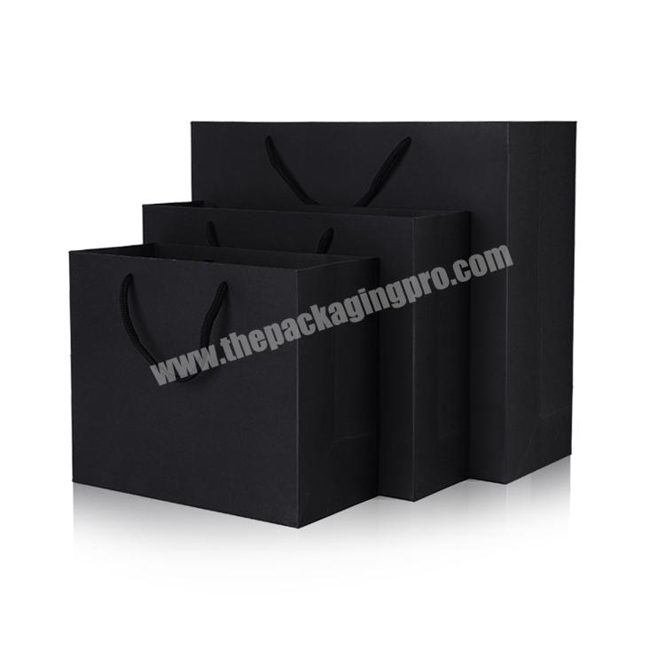 custom logo wedding favor black kraft holographic paper bolsas shopping packing gift bags for clothing