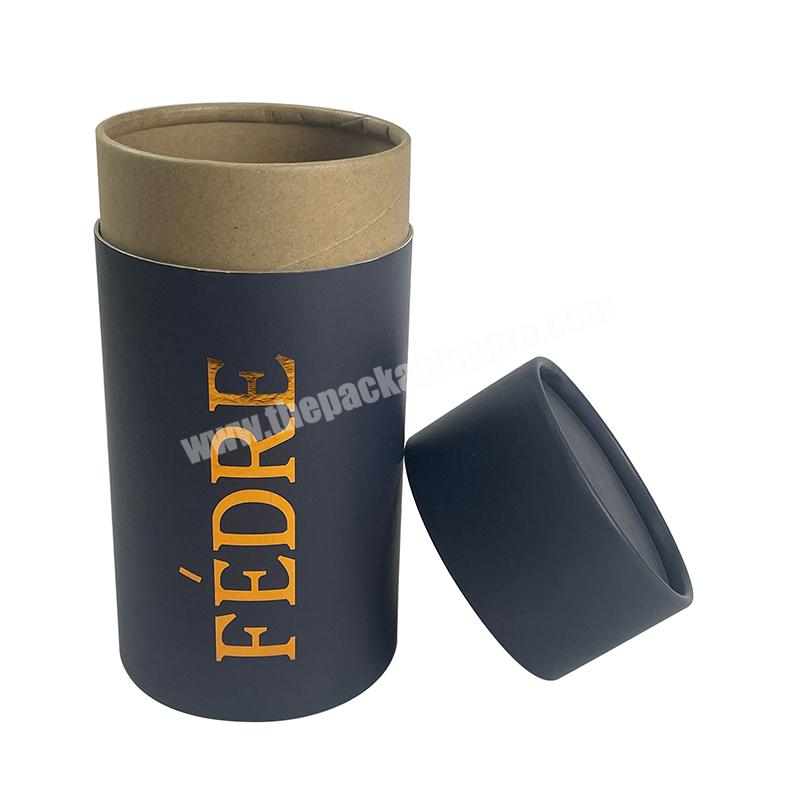 custom recycle material cardboard round tube cylinder packaging box for t shirt