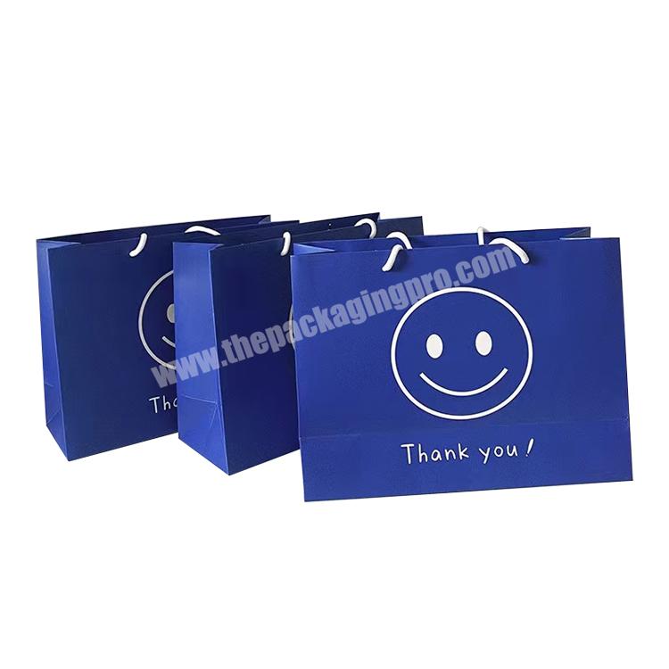 custom recycled guangzhou cosmetic paper bag wide base paper kraft bag packaging paper bag with handle