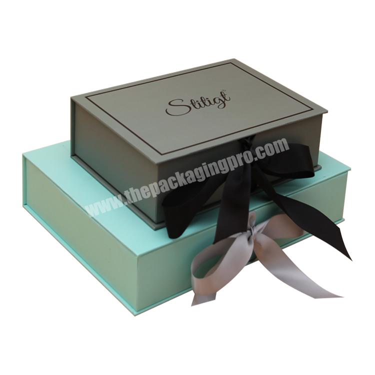 custom size unfoldable package gift paper boxes with magnetic lid a4 with foam inside