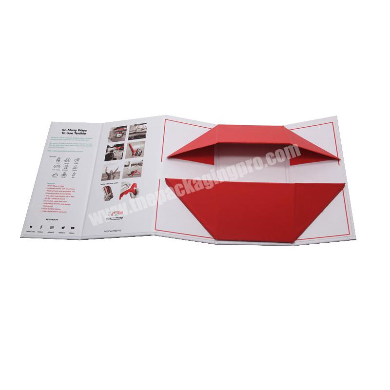 high quality colorful luxury folding flat gift box custom logo