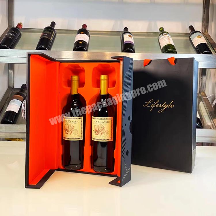 luxury book shaped cardboard wine opener set wine bottle gift box packaging for single wine bottle