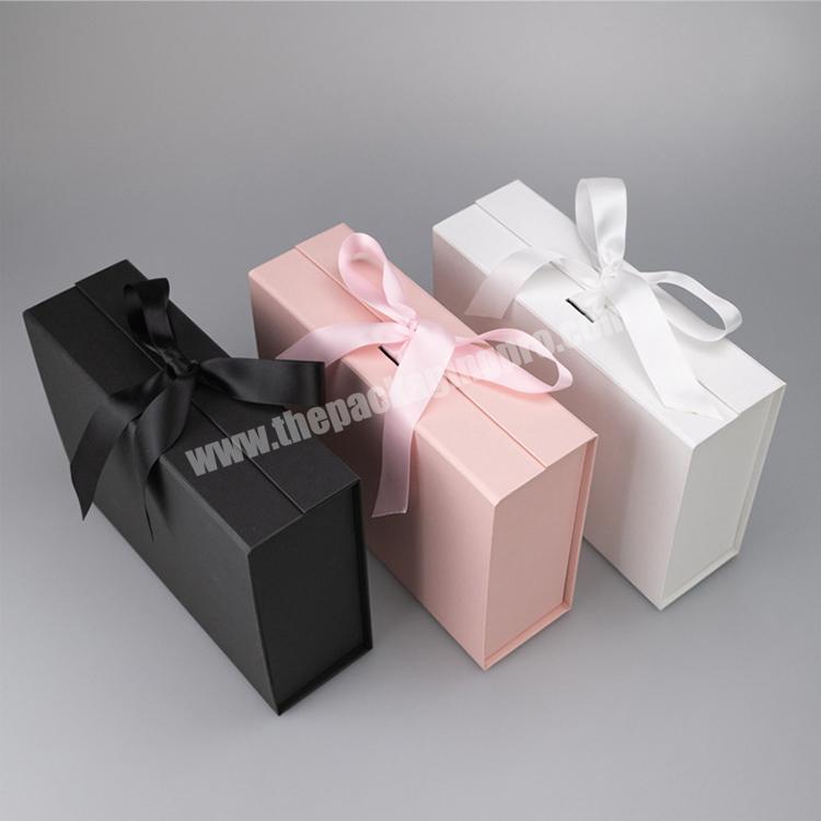 luxury custom logo printed frosted magnetic foldable packaging gift box baby blanket packaging box for dolls