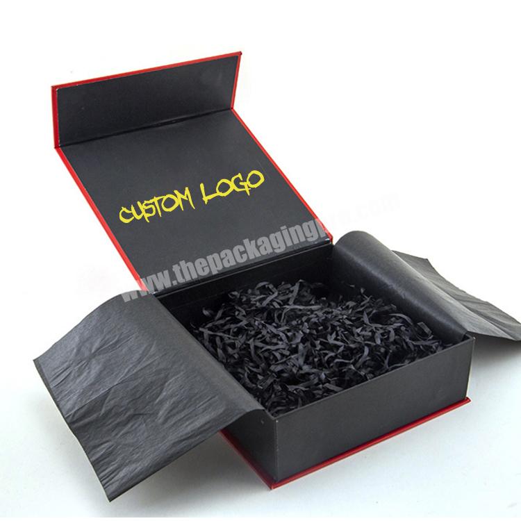 luxury custom small craft paper gift mailer box with ribbon closure paper box packaging