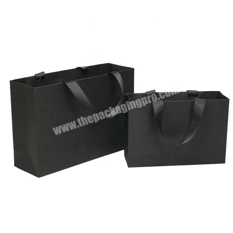 luxury customised logo white brown kraft packaging paper shopping gift bags with your own logo clothing
