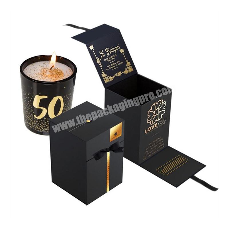 luxury empty jars for candle making with set gift packaging jars with lids and boxes for candles luxury candle box